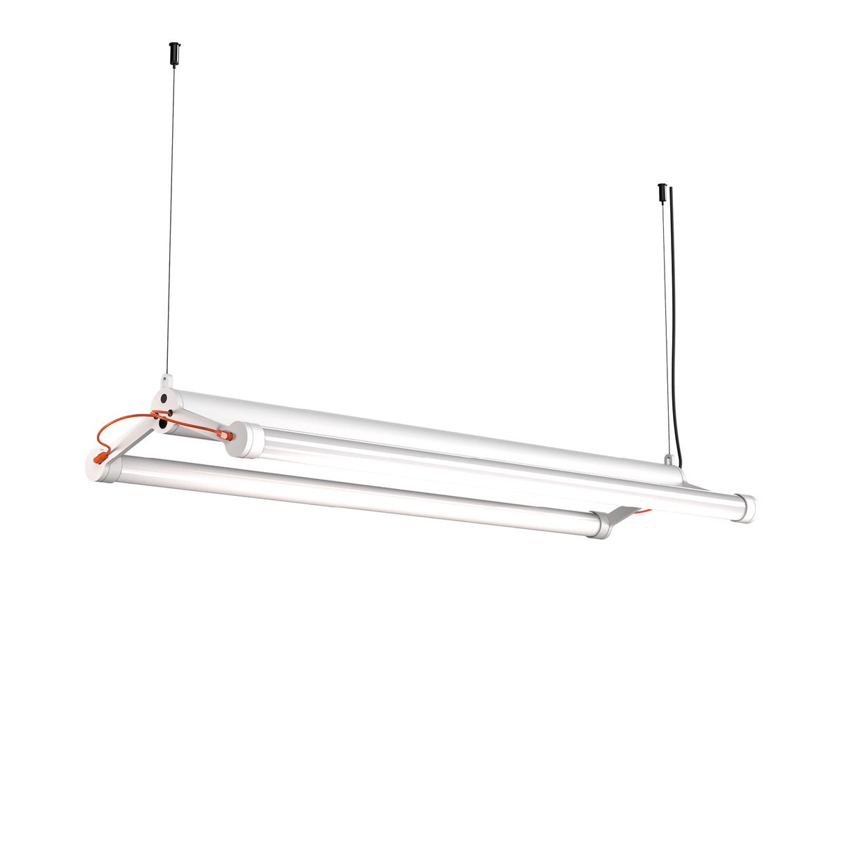 Suspension LED Mr. Tubes Double Blanc pur 2700 K