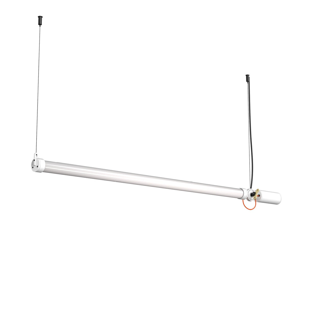 Suspension LED Mr. Tubes horizontale, alimentation intégrée Blanc pur 2700 K