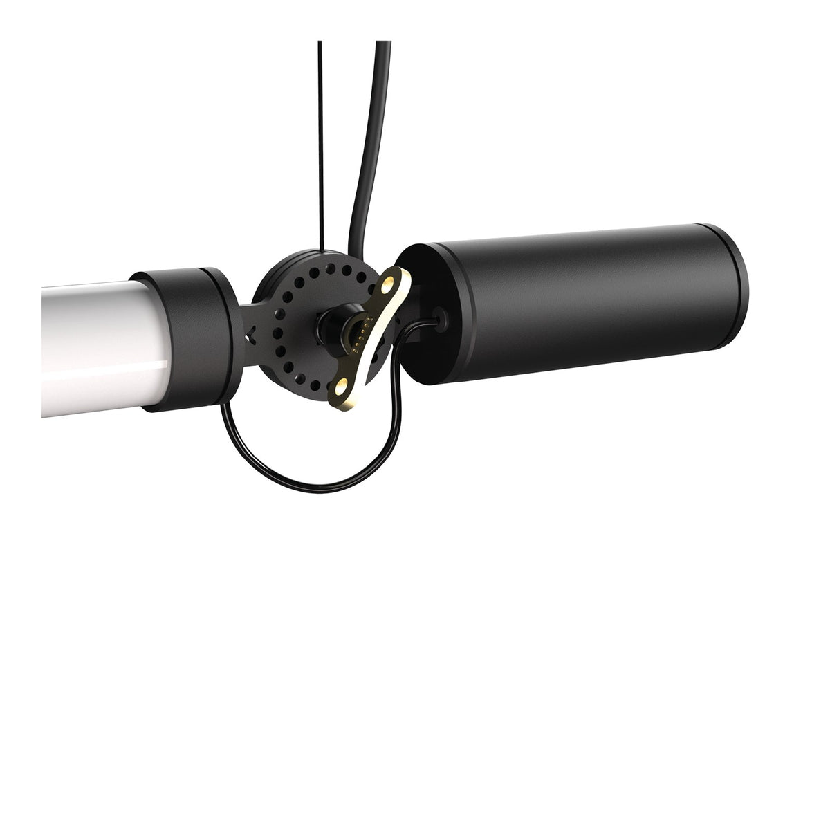 Suspension LED Mr. Tubes horizontale, alimentation intégrée