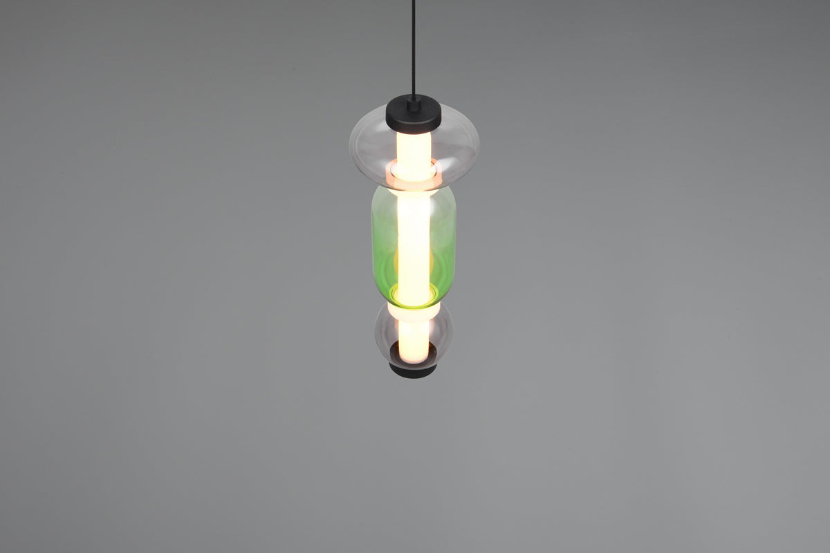 Suspension Minerva multicolore, verre, H 58 cm (334310117)