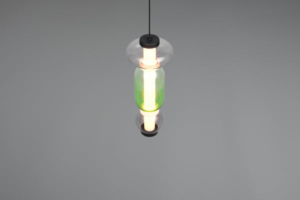 Suspension Minerva multicolore, verre, H 58 cm (334310117)