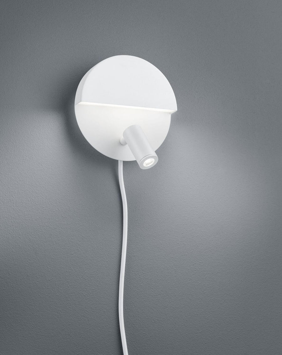 Applique murale Mario blanche mat