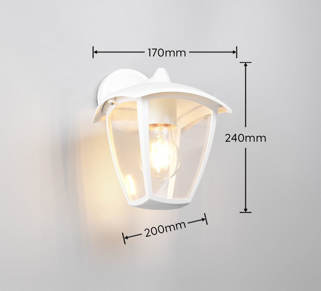 Applique extérieure Venta blanche mat, H 24 cm (263260131)
