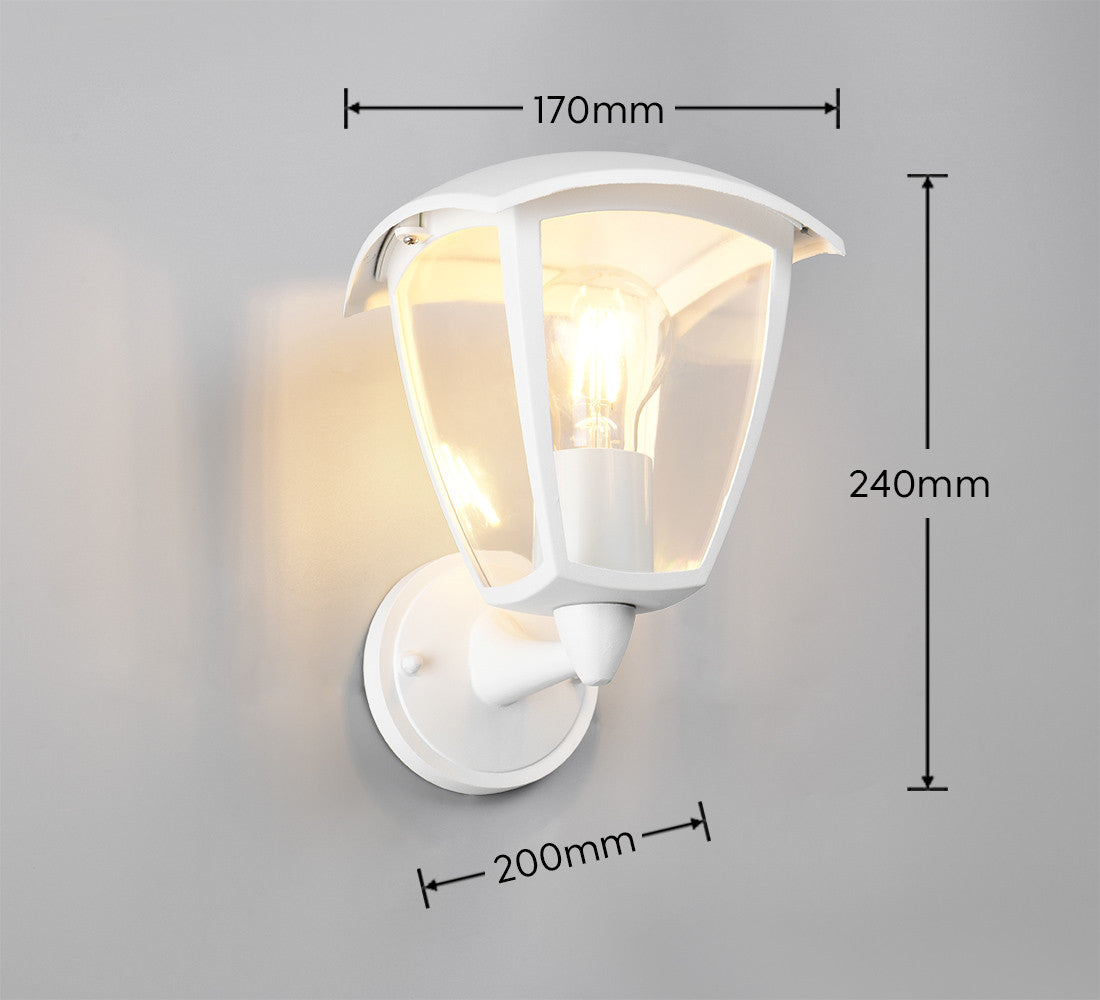 Applique extérieure Venta blanche mat, H 24 cm (263260231)