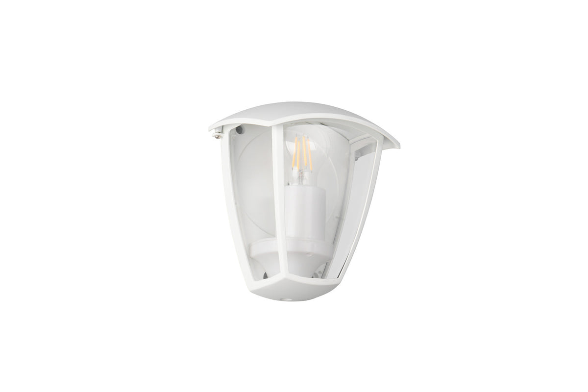 Applique extérieure Venta blanche mat, H 20 cm