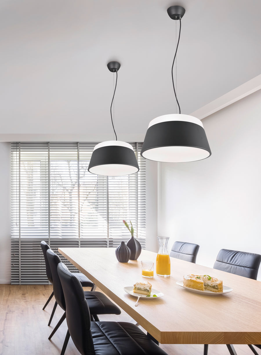 Suspension Baroness 3 lumières anthracite
