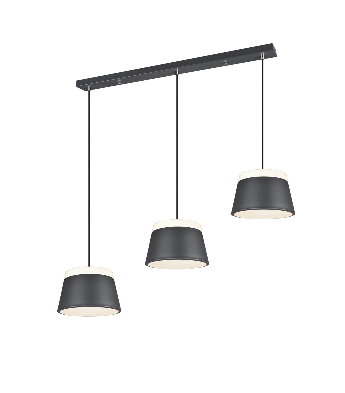 Suspension Baroness 6 lumières anthracite