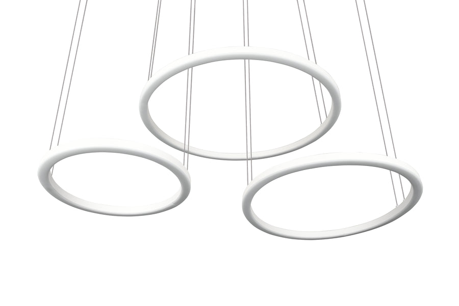 Suspension Morrison blanche mat