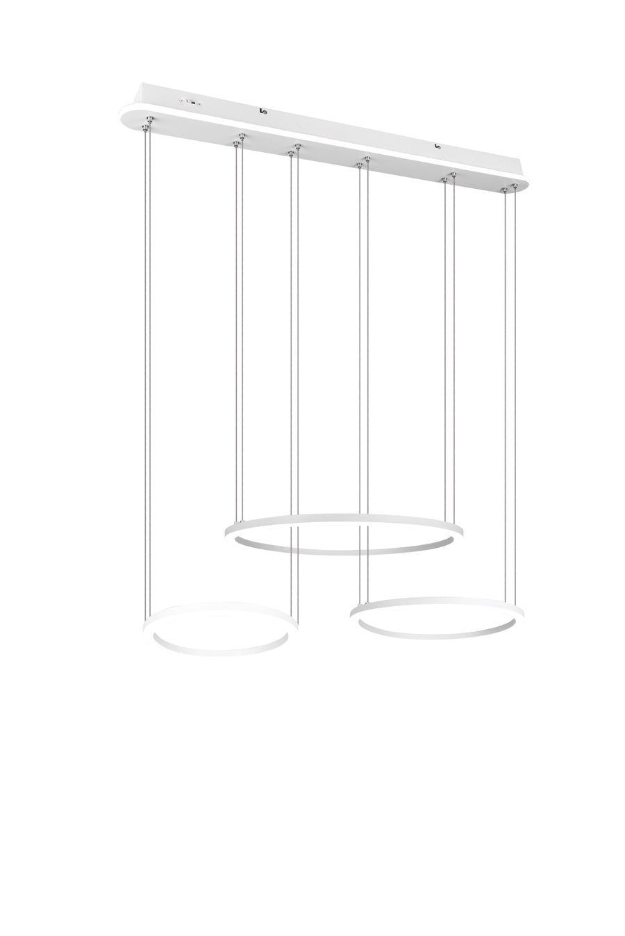 Suspension Morrison blanche mat