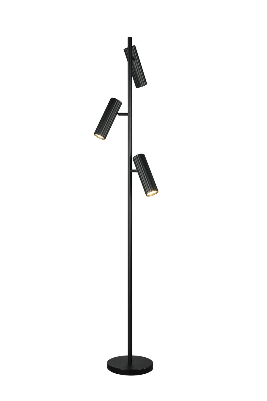 Lampadaire Soka 3 lumières noir mat