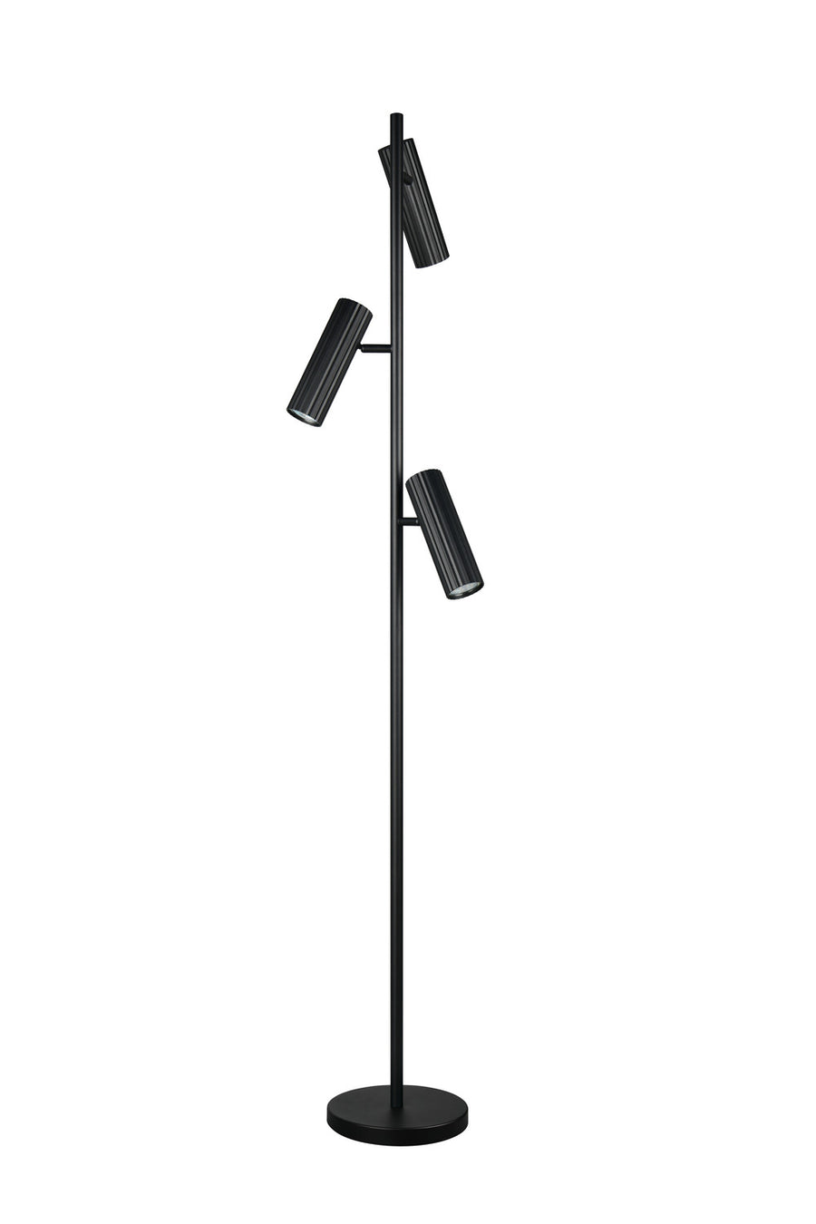 Lampadaire Soka 3 lumières noir mat