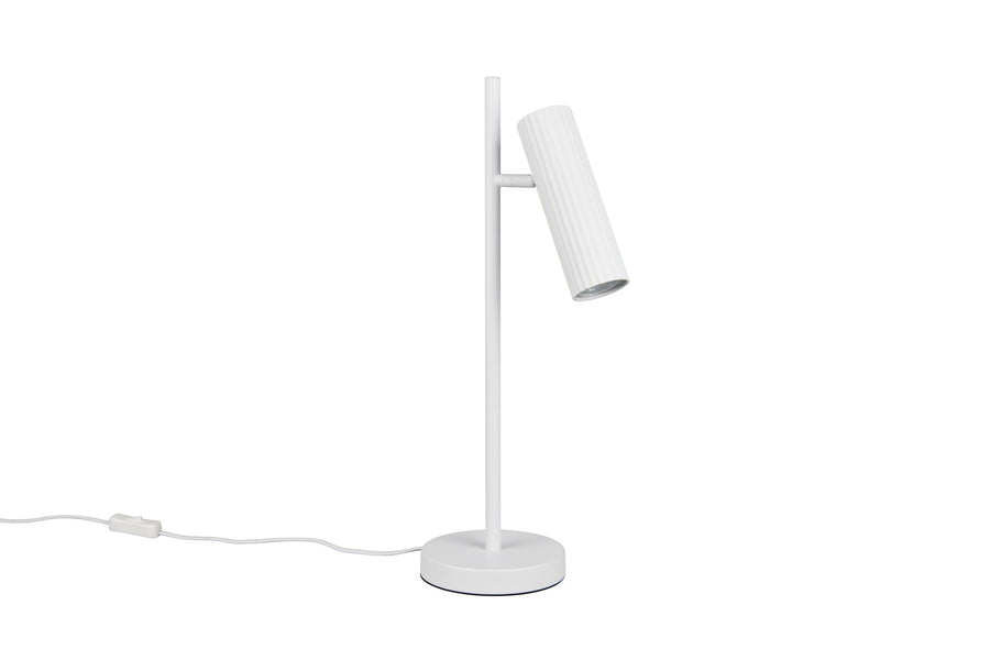 Lampe à poser Soka blanche mat