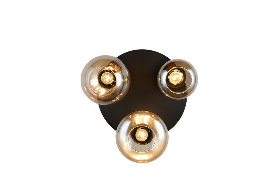 Plafonnier Lumina 3 lumières noir mat