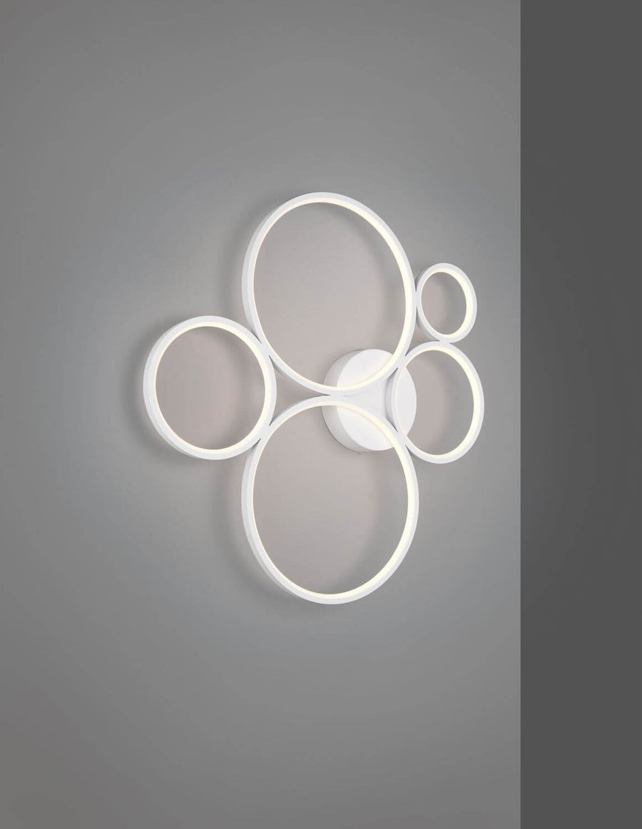 Plafonnier Rondo blanc mat, L 59 cm