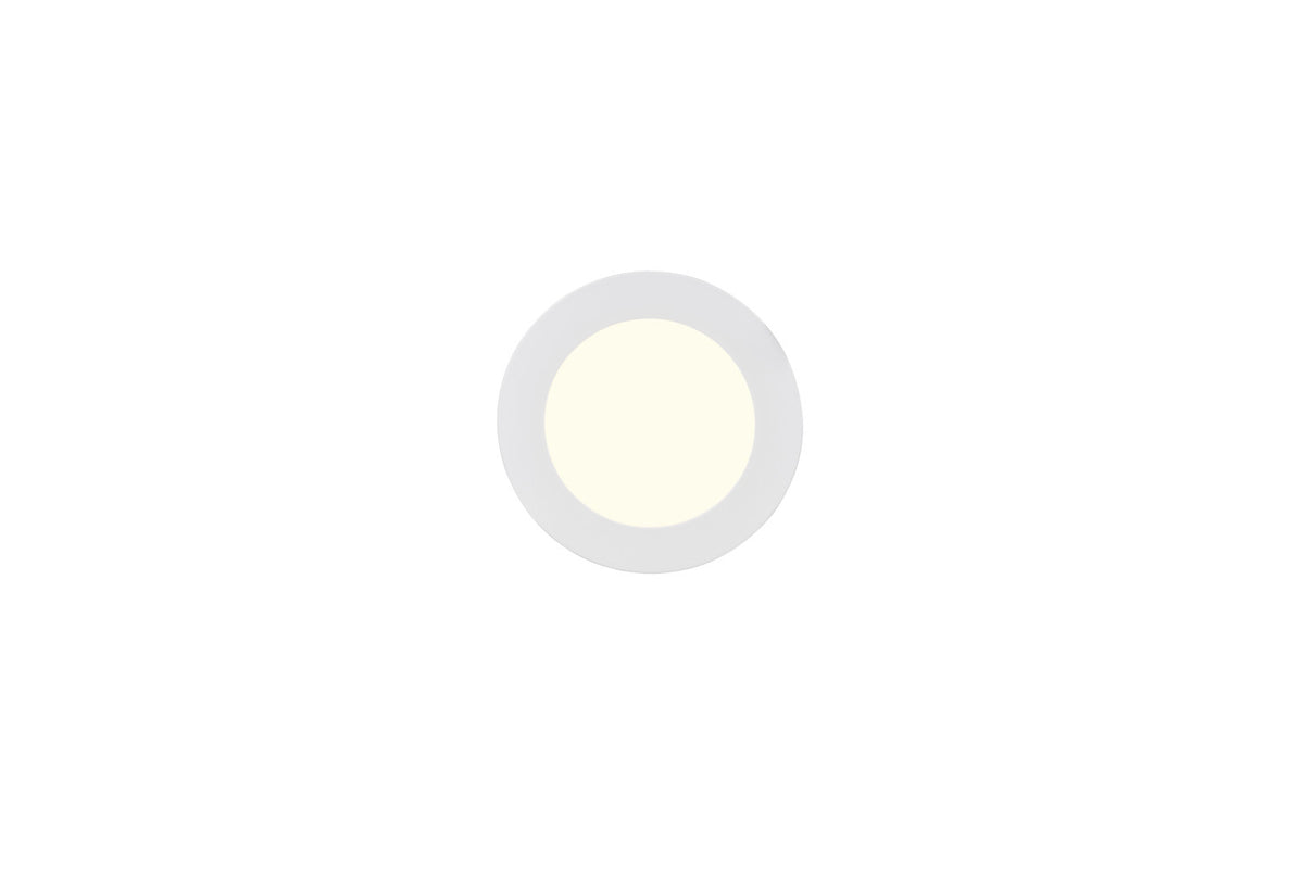 Spot encastrable Kibo blanc mat, Ø 11,5 cm