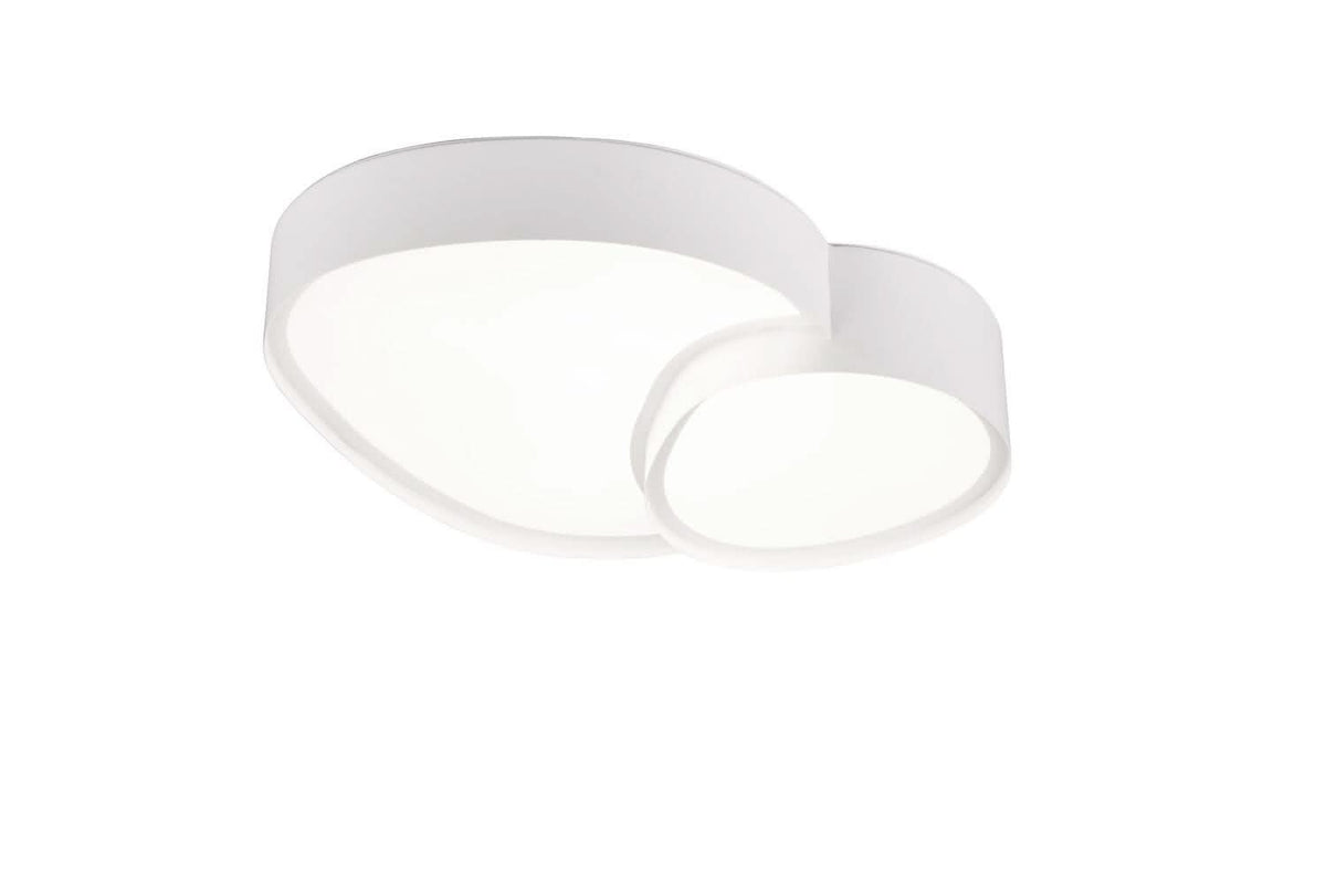 Plafonnier Rise blanc mat, L 43,5 cm