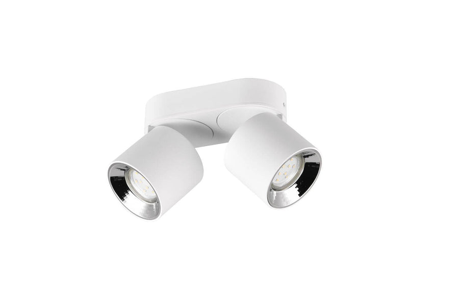 Plafonnier Guayana 2 lumières blanc mat