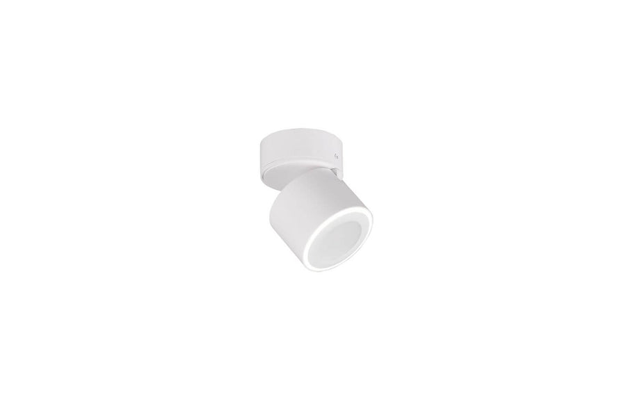 Plafonnier Taurus blanc mat, L 10,9 cm