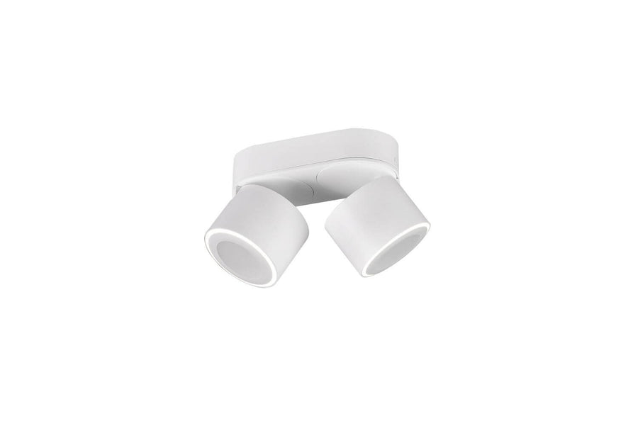 Plafonnier Taurus blanc mat, L 18 cm