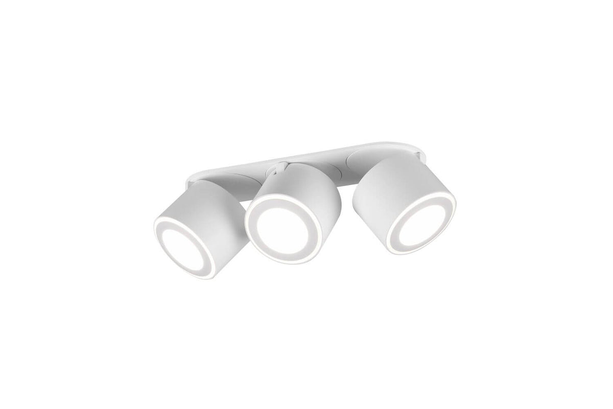 Plafonnier Taurus blanc mat, L 27,3 cm