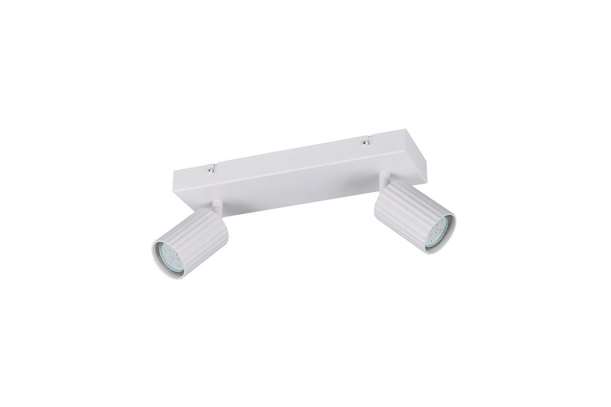 Spot Soka 2 lumières blanc mat