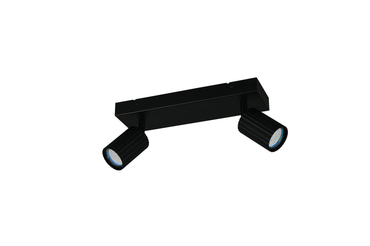 Spot Soka 2 lumières noir mat