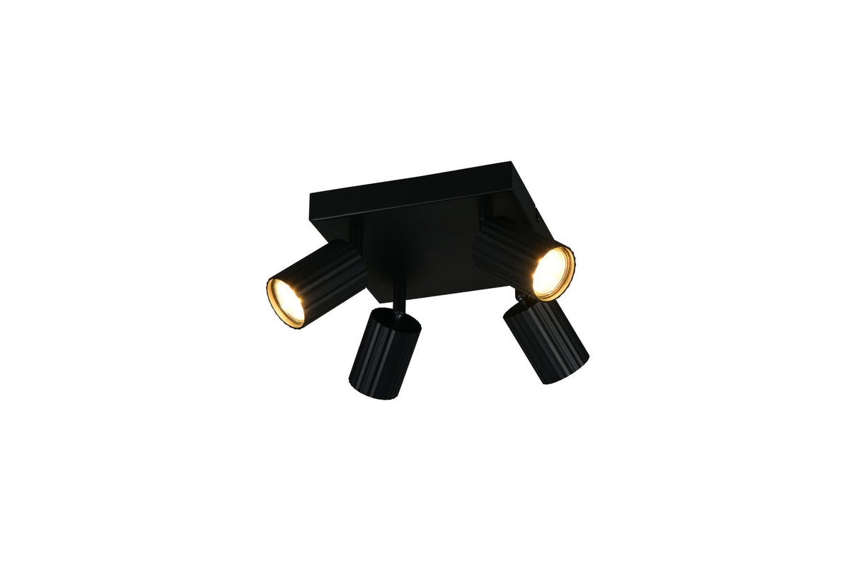 Spot Soka 4 lumières noir mat