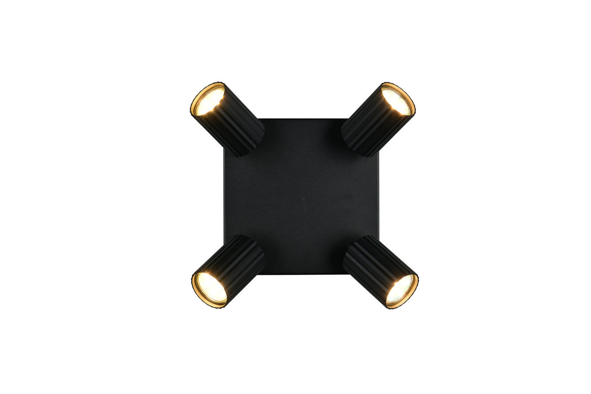 Spot Soka 4 lumières noir mat