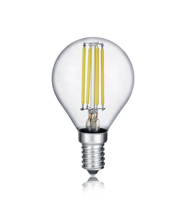 Ampoule LED E14 sphérique transparente, 4 W | Trio