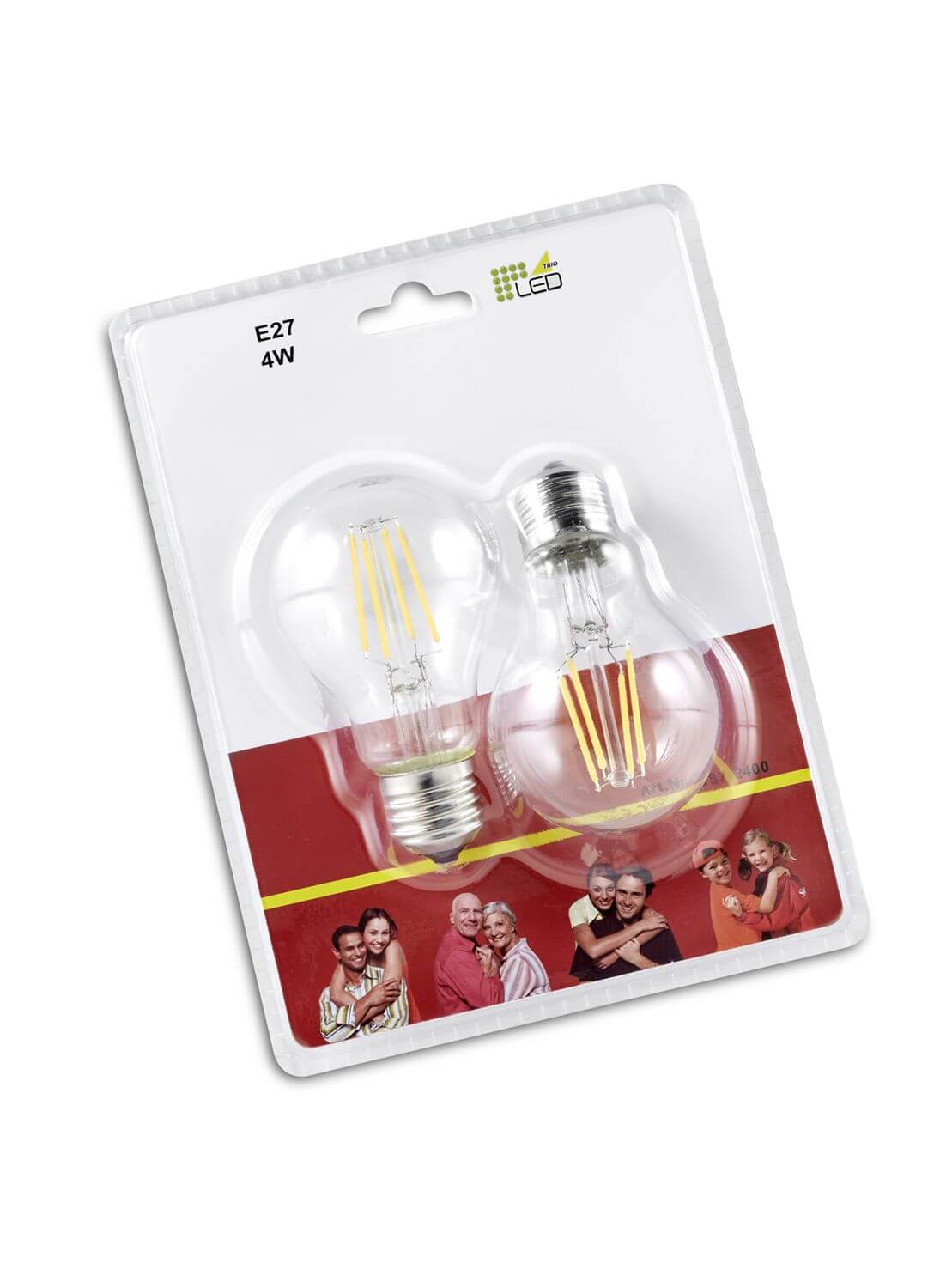 Ampoule LED E27 transparente, 4 W | Trio (987-2400)