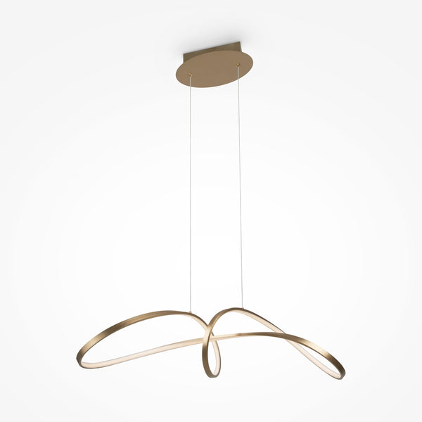 Curve Suspension luminaire doré