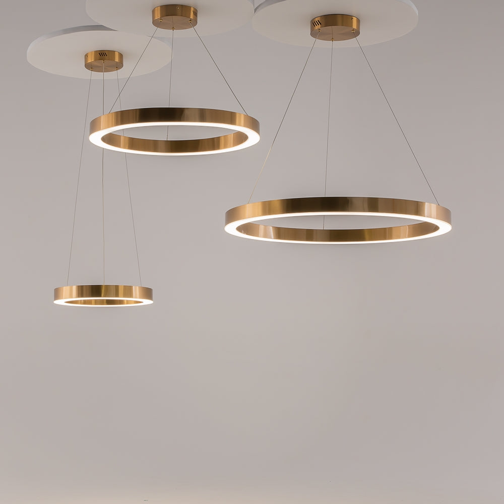 Saturno Suspension luminaire doré