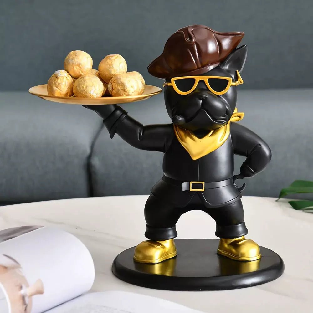 Vide Poches Bulldog Pirate | Capitaine Trésor - Designix Vide poche Noir