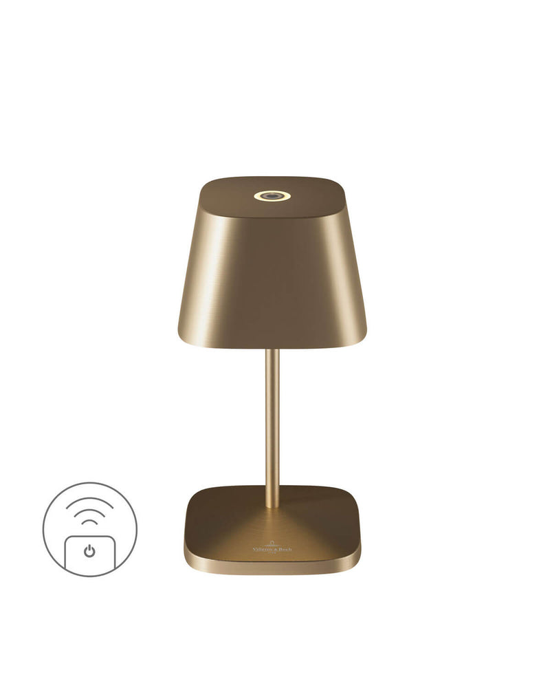 Lampe extérieure Neapel RC dorée, L 20 cm