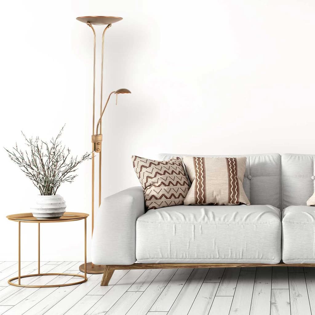 Lampe de sol Biron 7500BR Bronze | Designix - - https://designix.fr