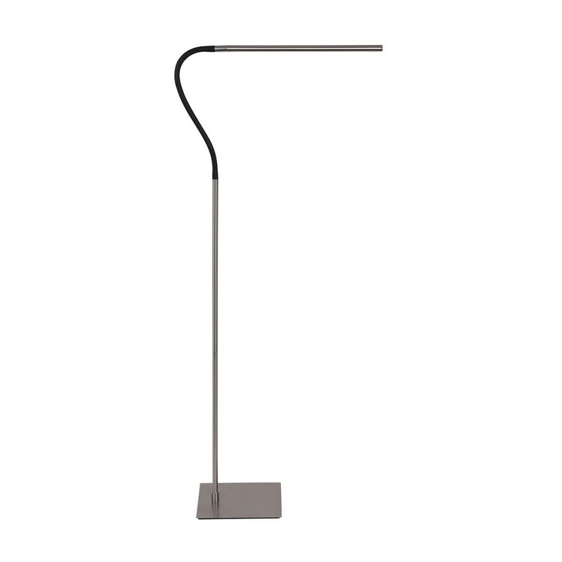 Lampe sol Flexible acier brossé