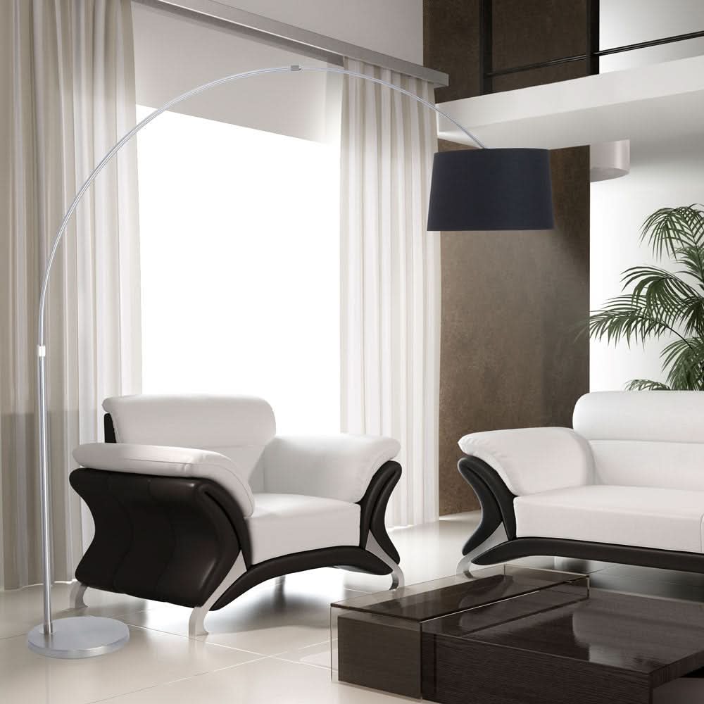 Lampe Arquée Acier Brossé | Designix - - https://designix.fr