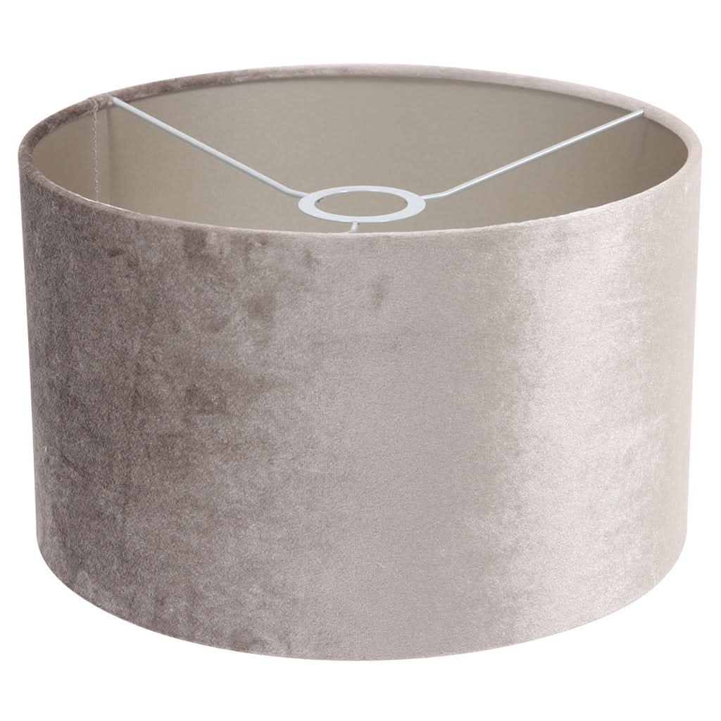 Lampe sur pied 8220ZW Noir + Abat-jour en velours argent | Designix - - https://designix.fr