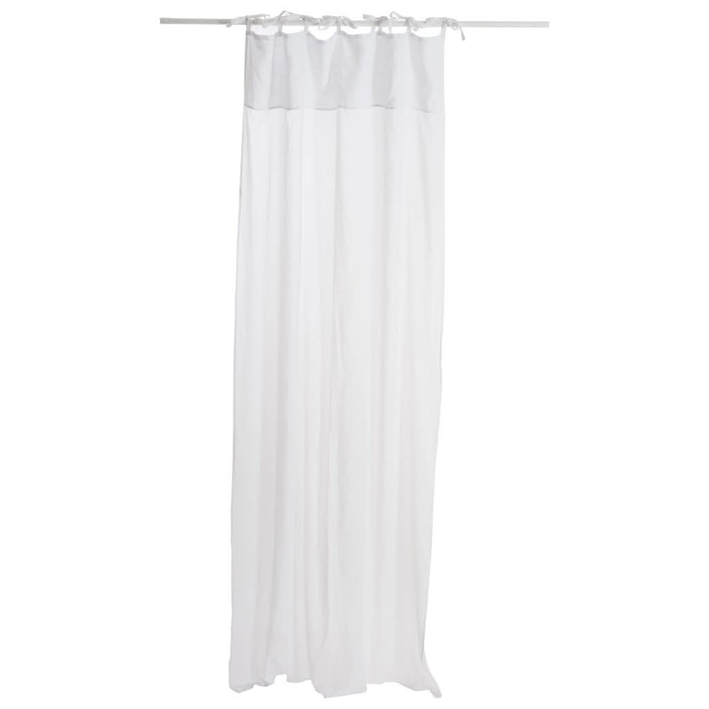 Voilage Coton Lin Blanc - Designix