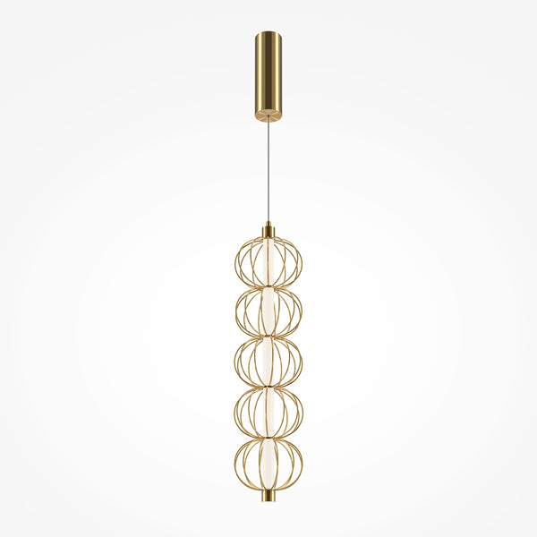 Golden Cage Suspension luminaire doré