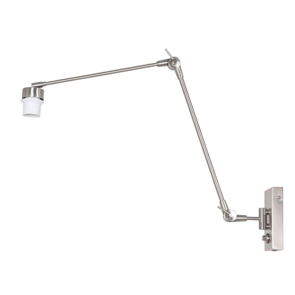 Applique murale orientable acier brossé à bras pivotant, Steinhauer 7396ST | Designix
