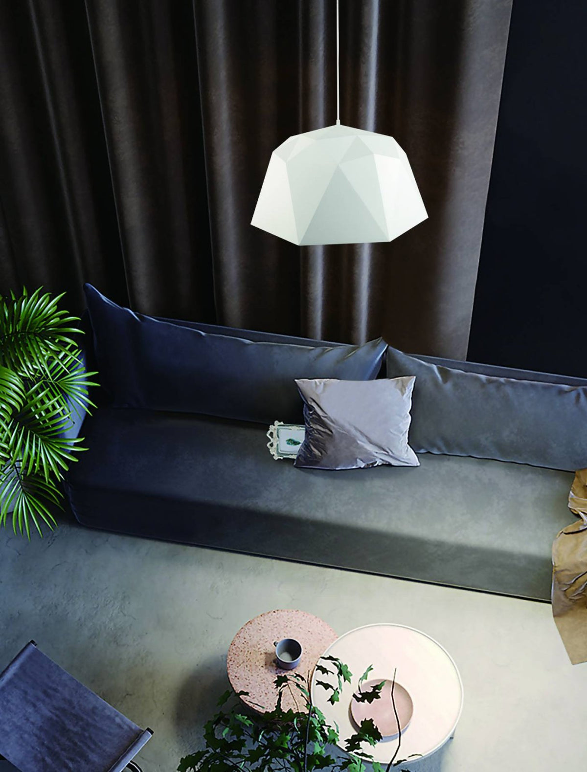 Suspension Iseo S blanche