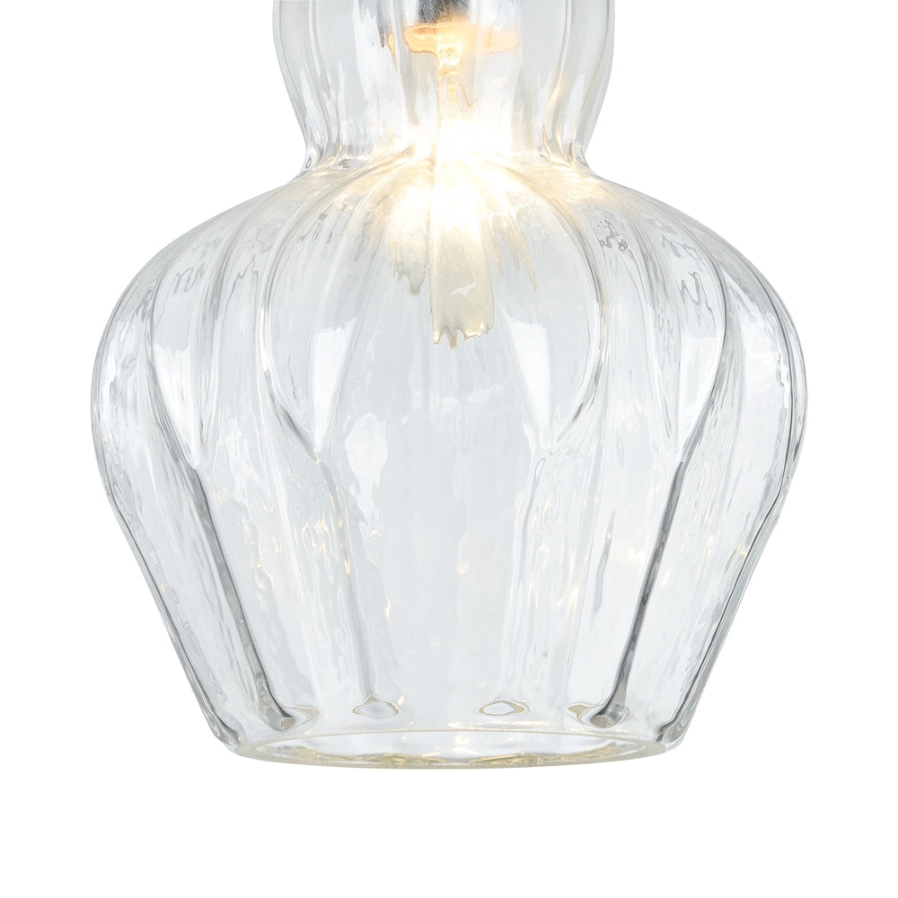 Eustoma Suspension luminaire argenté
