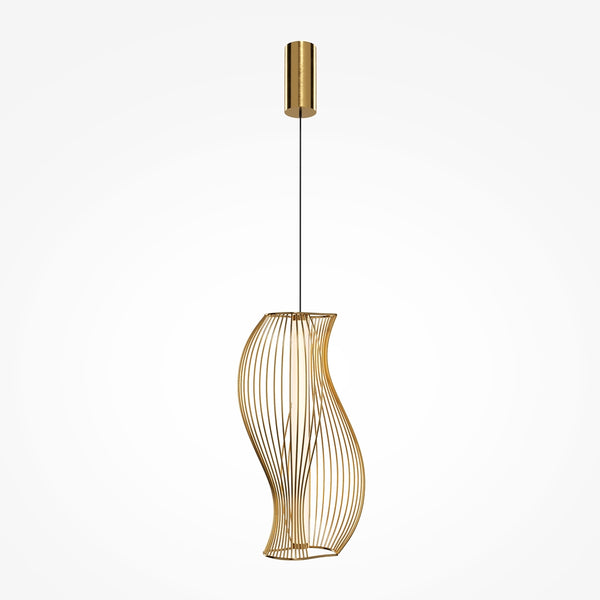 Shadows of the past Suspension luminaire doré