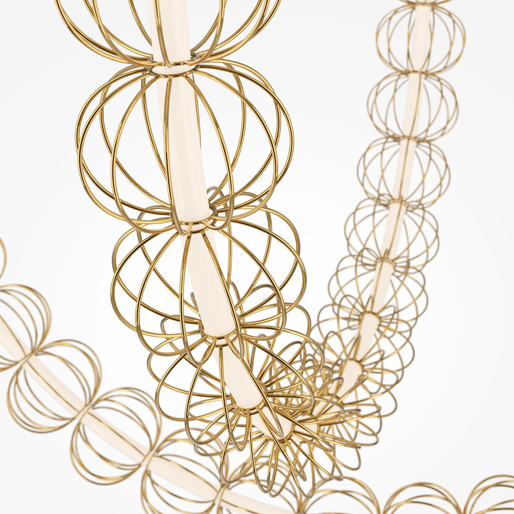 Golden Cage Suspension luminaire doré