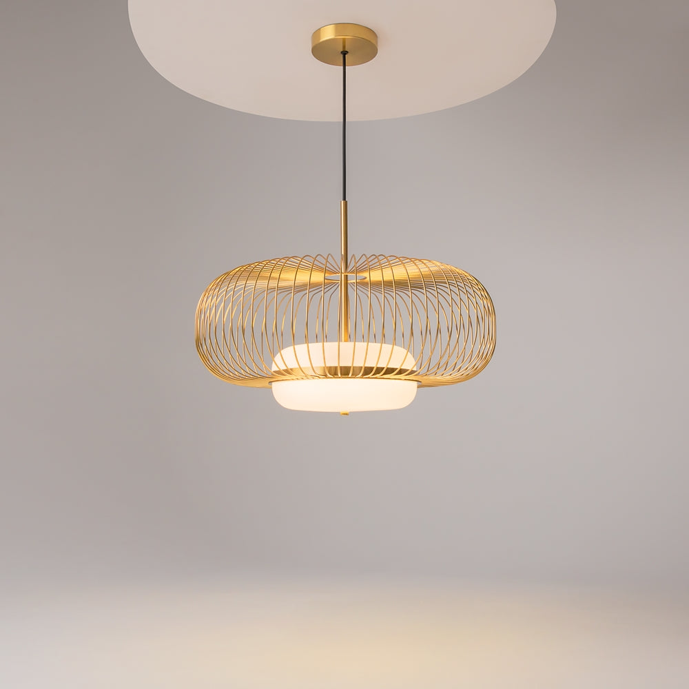 Levitation Suspension luminaire doré