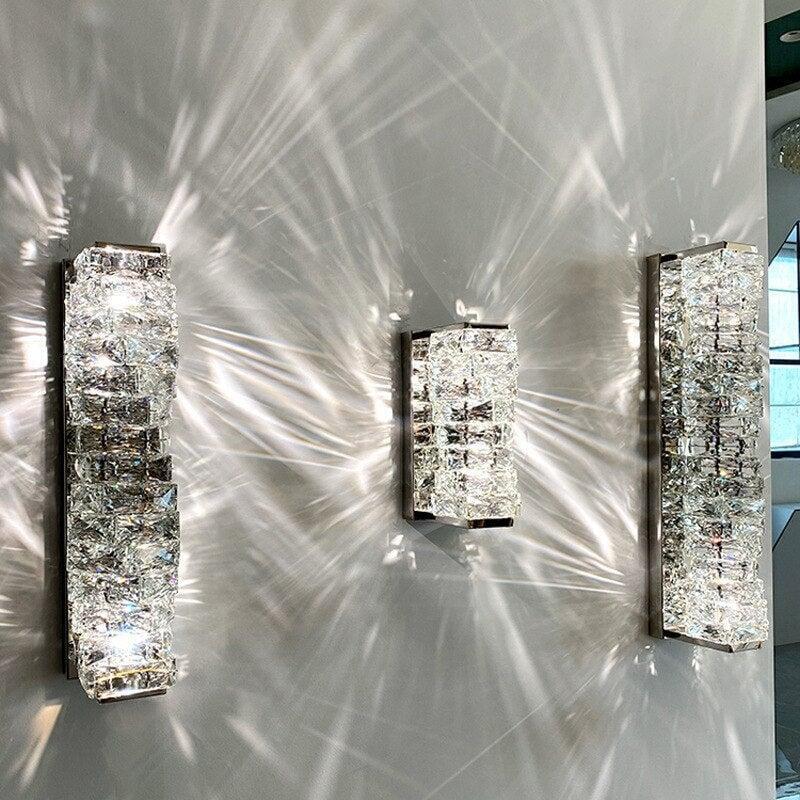 Applique Murale Cristal Éclatant | Jet - Designix Applique Murale Chrome | S Sans ampoule