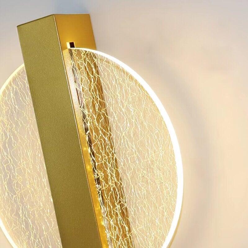 Applique Murale LED | Orbit - Designix Applique Murale Rond | Doré avec Feuille argenté Blanc chaud (2700 - 3500K)