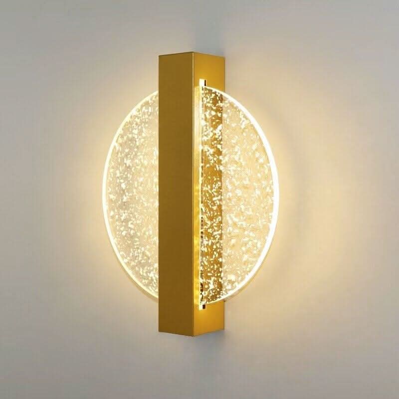 Applique Murale LED | Orbit - Designix Applique Murale Rond | Doré avec Fil argenté Blanc chaud (2700 - 3500K)
