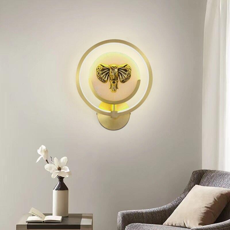 Applique Murale Ronde | Axis - Designix Applique Murale Elephant Blanc chaud (2700 - 3500K)